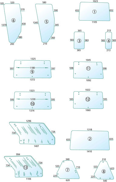 Oggetti di visualizzazione Trattore & Razzo Vetro cristallo Collettore MAYFAIR 